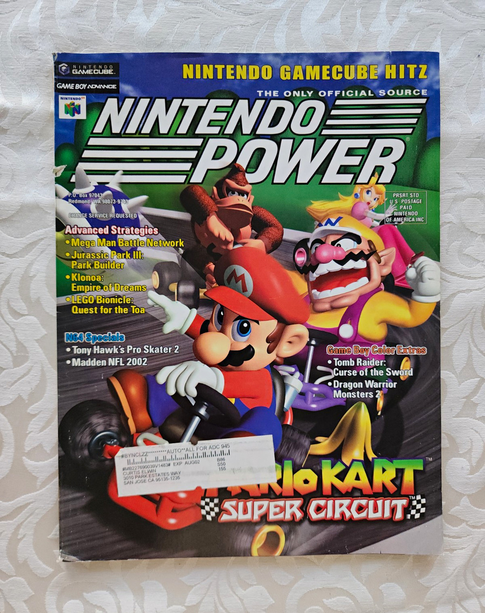 Nintendo Power Issue 155 Aug 2001 Mario Kart Super Circuit, w/ POSTER